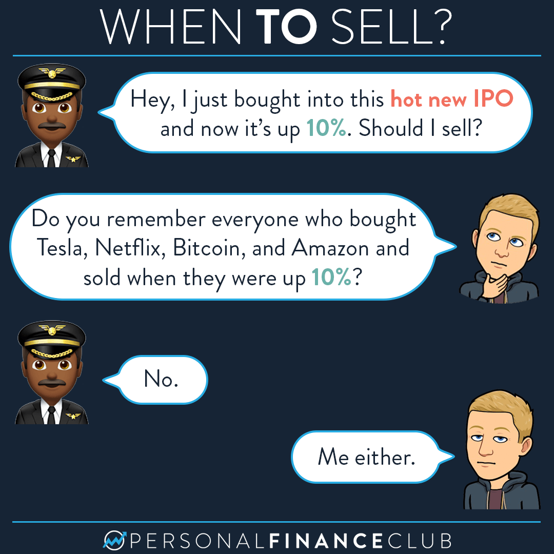 what does it mean to sell shares of stock