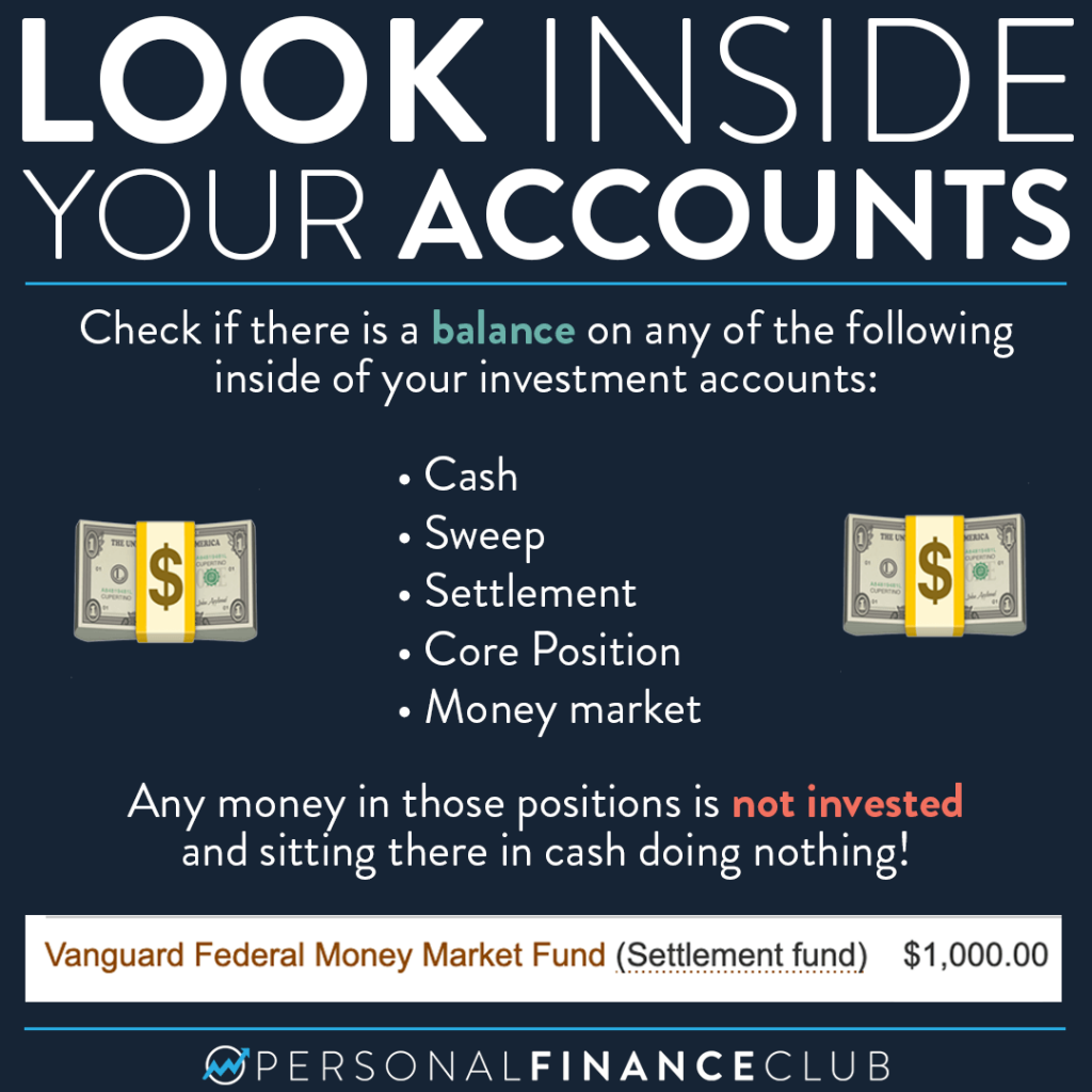 Cash inside of an investment account