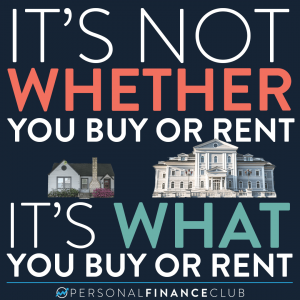 Whether you buy or rent