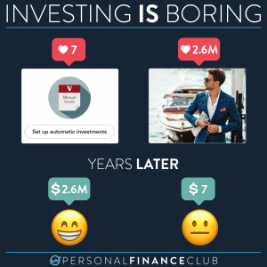 Investing is boring