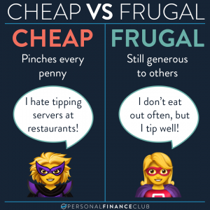 Cheap vs Frugal