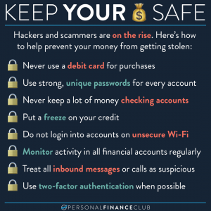 Keep money safe