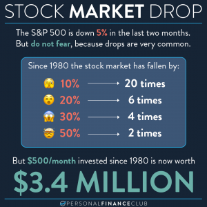 stock market goes down