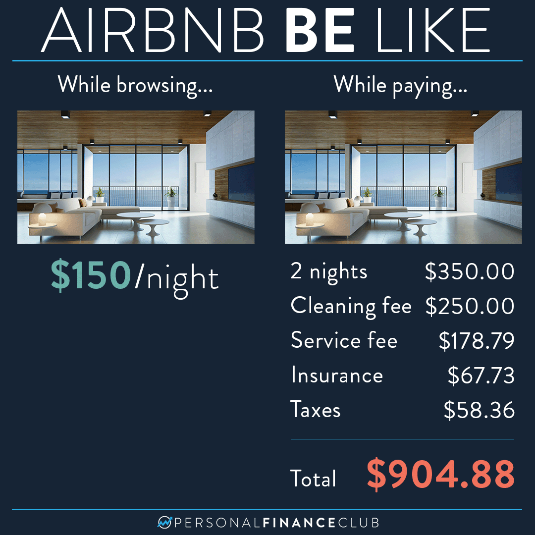 Airbnb and their hidden junk fees Personal Finance Club