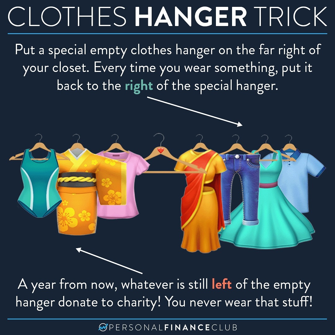 The “Clothes Hanger Trick” for minimizing your closet Personal